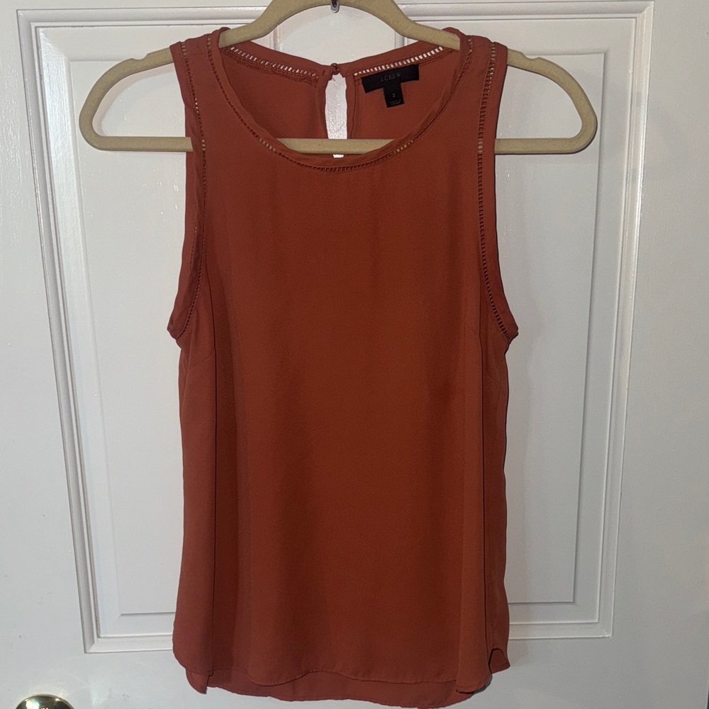 J. Crew Rust Sleeveless Tank Top